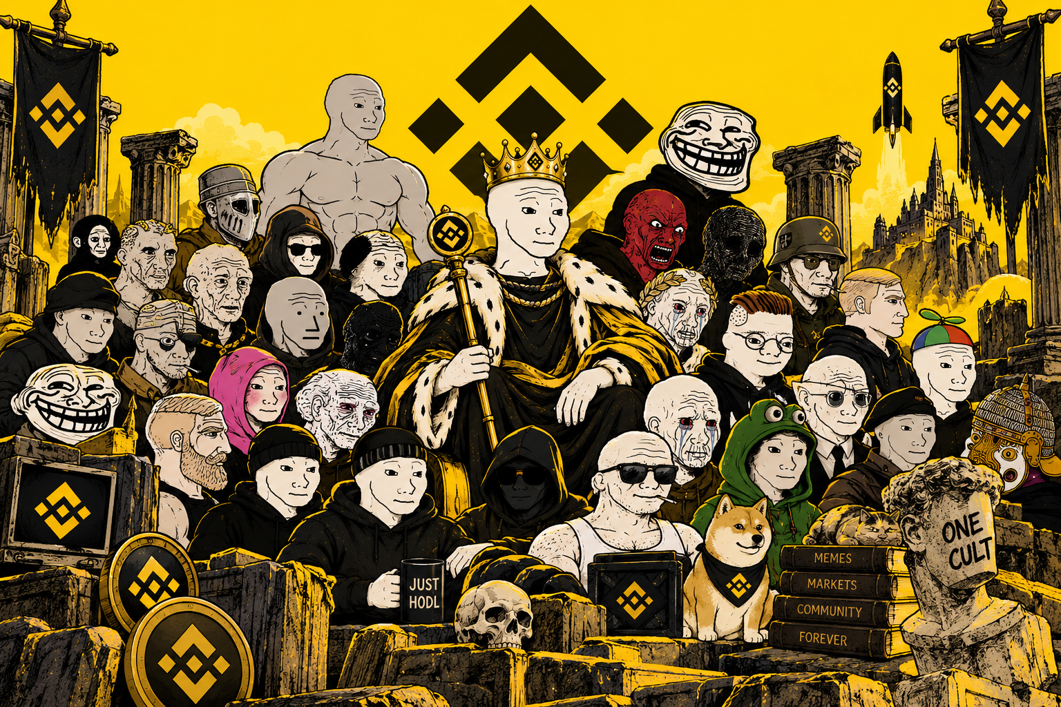 The Wojaks collection artwork